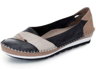 Gemini, klassische Damen-Slipper, Weite G, mit herausnehmbarem Fussbett 