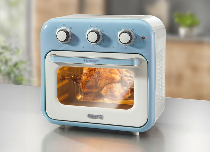 Ariete 2-in-1 Heissluft-Ofen im Vintage-Design 