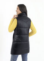Funktions-Longgilet mit 2-Wege-Reissverschluss 