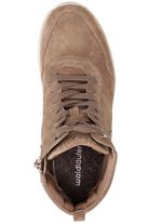 Waldl&auml;ufer Schn&uuml;r-Stiefelette mit Innenreissverschluss TAUPE