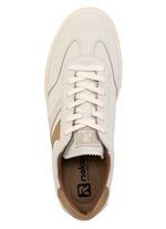 Rieker Sneaker aus weichem Nappaleder WEISS-CAMEL