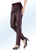 Hose im trendigen Materialmix BROMBEER