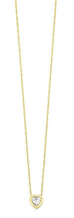 Herz-Anh&auml;nger mit Zirkonia 