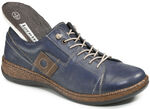 Sneaker aus Nappaleder mit Knitter-Struktur MARINE-BRAUN
