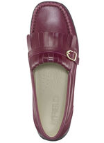 ELENA EDEN, klassische Damen-Slipper, Weite H, mit herausnehmbarem Lederfussbett BORDEAUX
