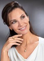 Ohrstecker mit Weisstopas, Blautopas und Opal