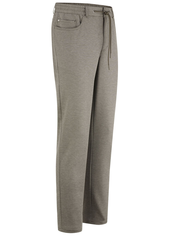 Superstretch-Hose mit Gummibund in 3 Farben SCHLAMM MELIERT