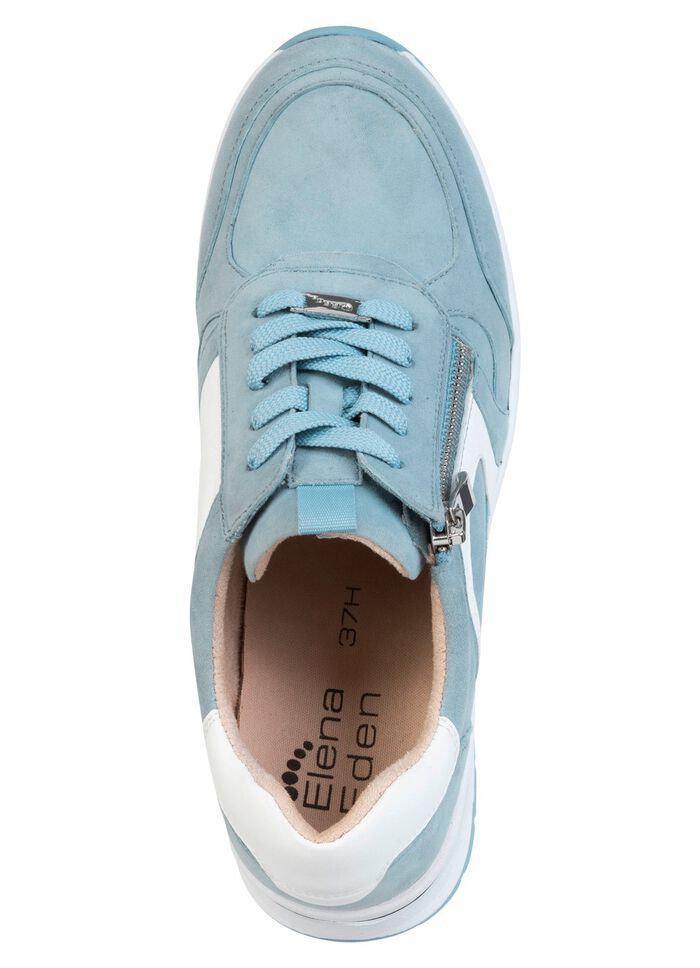 ELENA EDEN, sytlische Damen-Sneaker, Weite H, mit herausnehmbarem Fussbett BLAU-WEISS