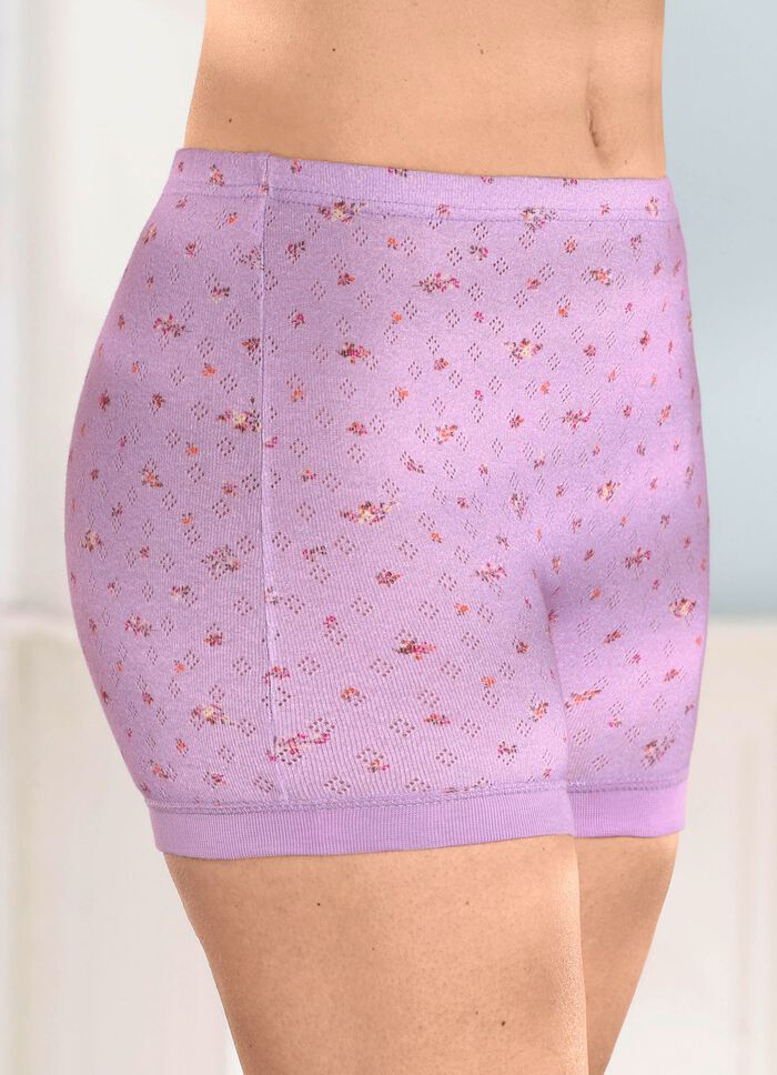 Viererpack Unterhosen mit feinerm Ajour-Dessin 