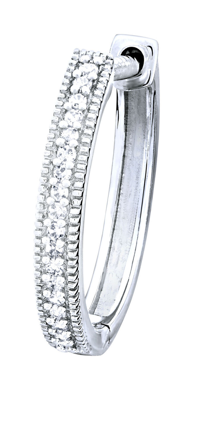 Creolen mit Diamanten 