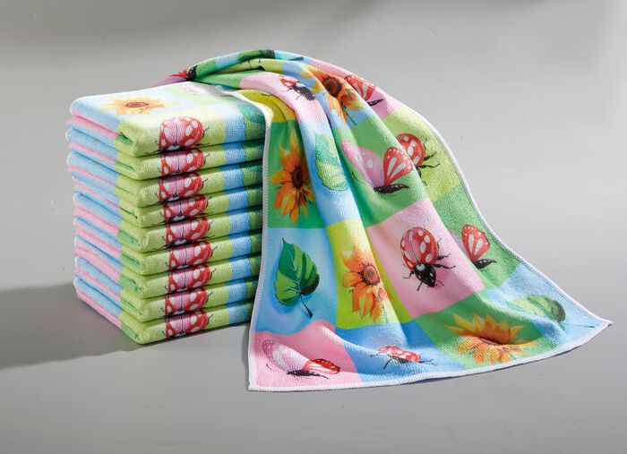 Mikrofaser-Geschirrt&uuml;cher, 10-teilig 