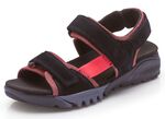 Waldl&auml;ufer Sandale mit superflexibler Laufsohle SCHWARZ-ROT