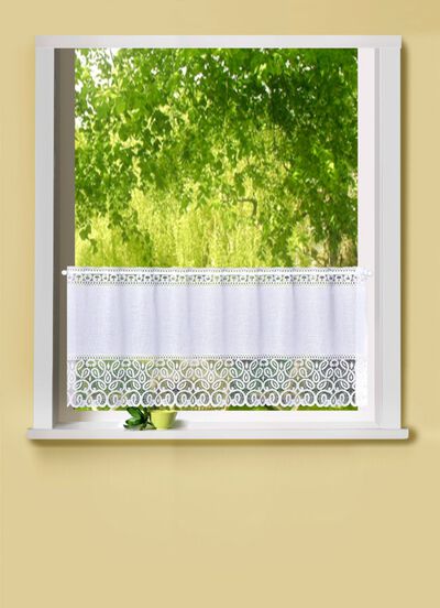 Kurzvorhang mit Stangendurchzug 