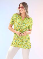 Longshirt mit Zierband in 2 Farben PISTAZIE