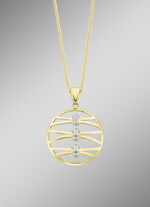 Filigraner Anh&auml;nger mit synth. Zirkonia 