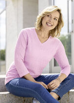 Pullover mit dezentem Glanz 