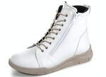 Gemini Stiefelette mit zwei Reissverschlüsse WEISS