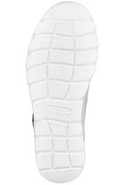 Waldl&auml;ufer Schn&uuml;rschuh aus interessantem Materialmix WEISS-ALTSILBER