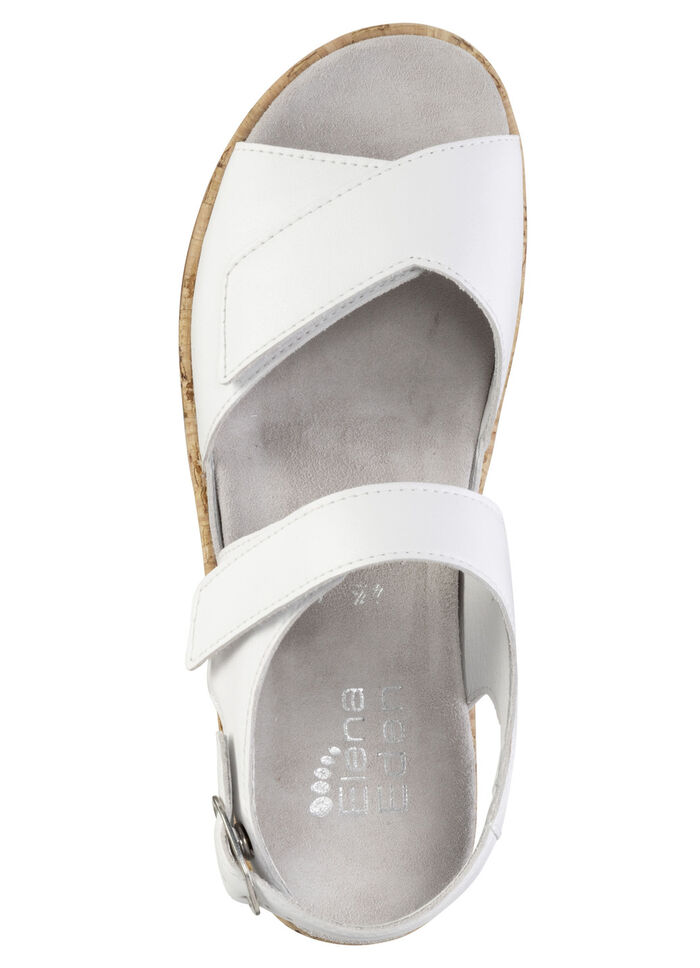 ELENA EDEN Sandale aus Nappaleder WEISS