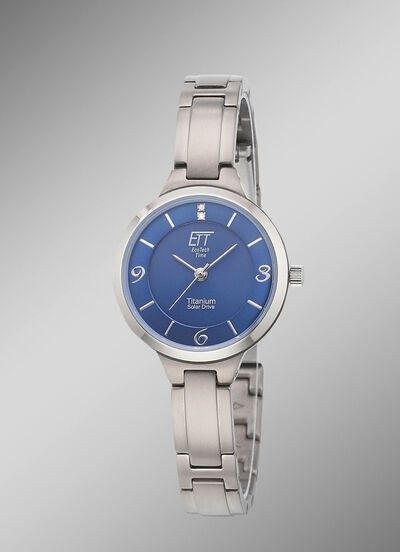 ETT-Solar-Damenuhr mit Quarzuhrwerk 