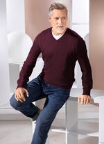 Klassischer V-Pullover in 4 Farben 