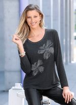 Shirt mit Flatlock-Naht in 2 Farben ANTHRAZIT