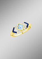 Ausdrucksstarker Damenring mit Topasen