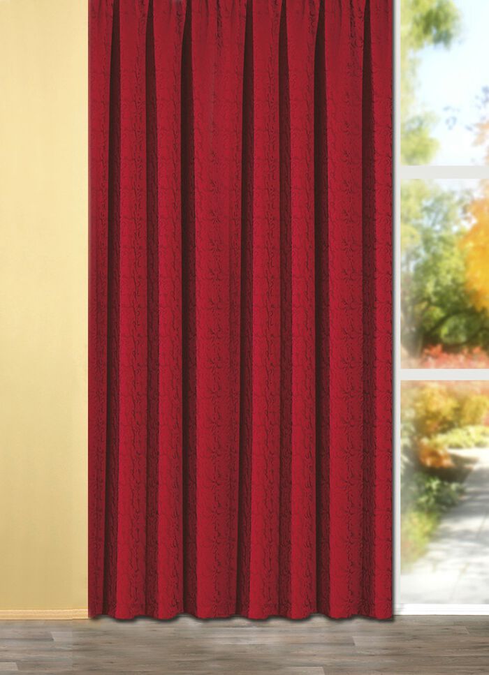 Tag/Nachtvorhang in verschiedenen Farben und Ausf&uuml;hrungen ROT