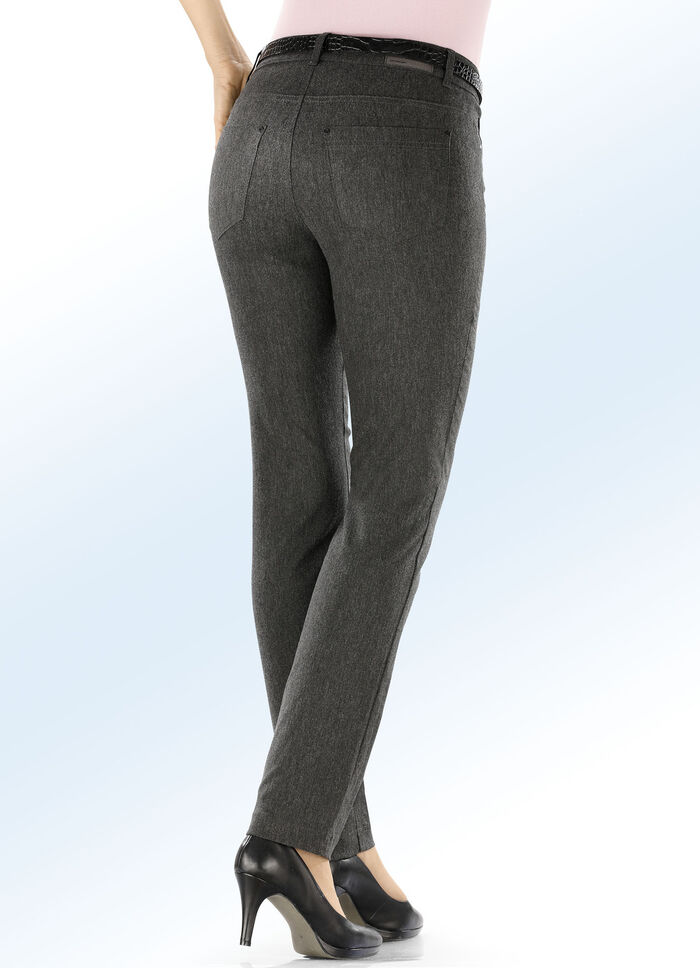 Hose mit angenehm weicher, w&auml;rmender Innenseite ANTHRAZIT MEL.