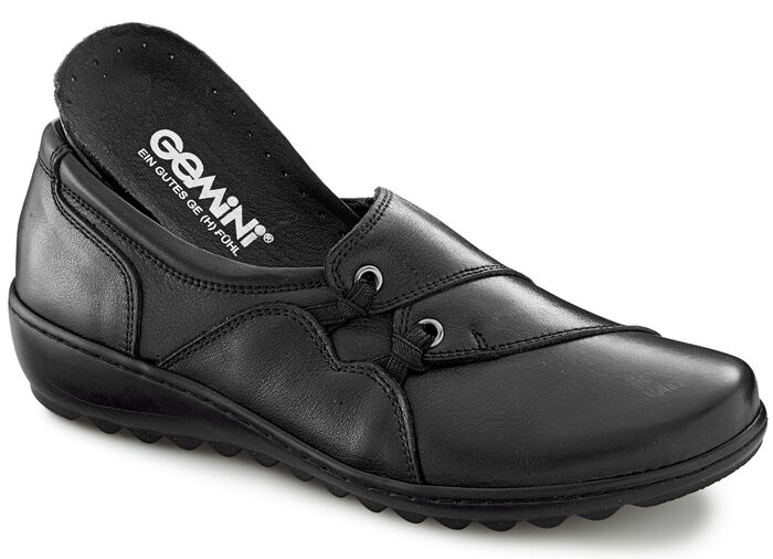 Gemini Slipper aus Rind-Nappaleder SCHWARZ