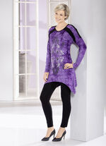 Longshirt in aktueller Batik-Optik in 2 Farben LILA BATIK