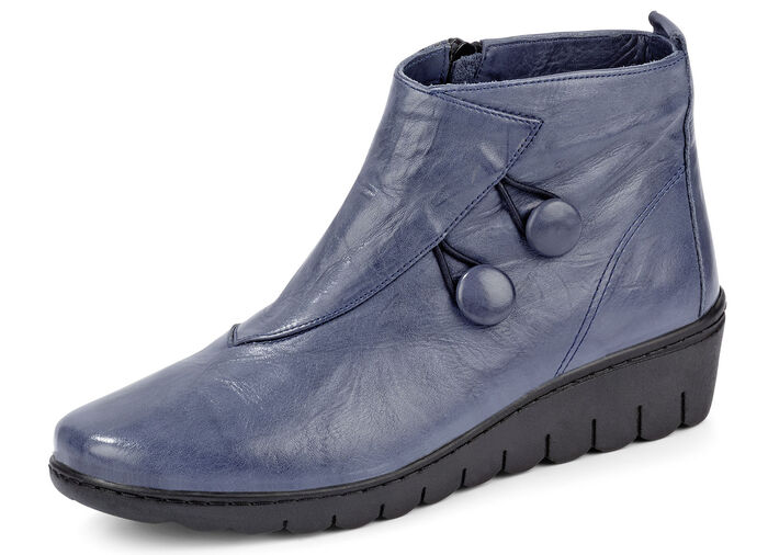 Gemini Stiefelette mit Knitterstruktur JEANS