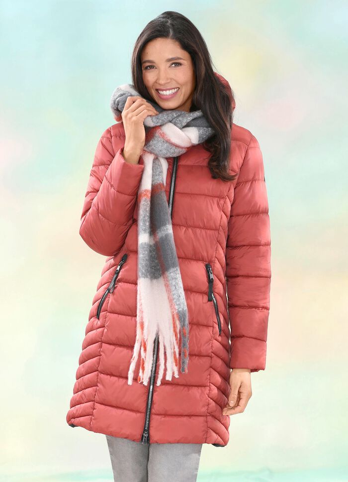 Funktions-Kurzmantel mit abnehmbarer Kapuze 