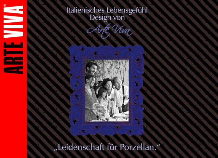 Porzellan-Geschirr Millefiori aus hochwertigem weissen Porzellan 