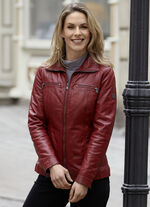 Lederkurzjacke von &laquo;Caminari&raquo; 