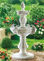 Aussenbrunnen aus echtem Steinguss 