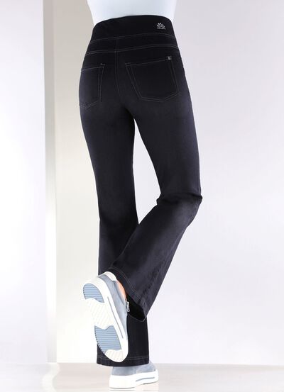 Yoga-Jeans mit ausgestellter Fussweite 