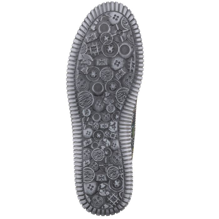 Gemini Sneaker aus teilweise floral bedrucktem Rindleder 