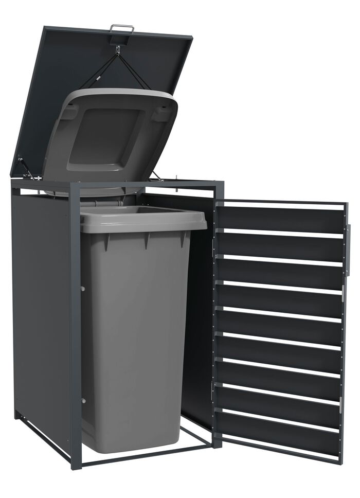 M&uuml;lltonnenbox &laquo;Kubus&raquo;, anthrazit 