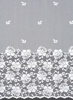 Aparter Bogenvorhang mit Automatikfaltenband 