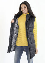 Funktions-Longgilet mit 2-Wege-Reissverschluss 