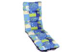Bequeme Auflagen mit Knopfsteppung BLAU