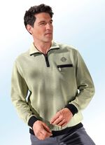 Troyer mit Kontrastverarbeitung in 2 Farben GELB-SCHWARZ