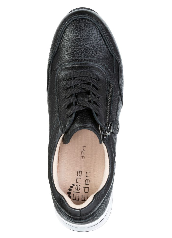 ELENA EDEN, bequeme Damen-Sneaker, Weite H, mit herausnehmbarem Fussbett SCHWARZ