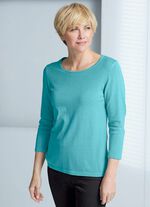 Pullover mit Modal T&Uuml;RKIS