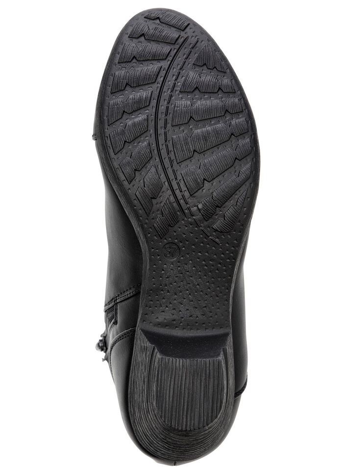 Andrea Conti, modische Damen-Stiefeletten, Winterschuhe, mit Reißverschluss SCHWARZ