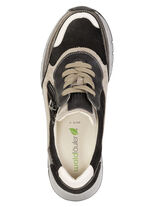Waldläufer, bequeme Damen-Sneaker, Weite H, mit herausnehmbarem Fussbett TAUPE-BUNT