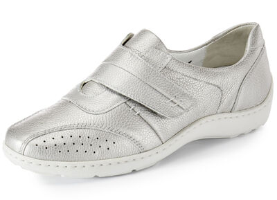 Waldläufer, bequeme Damen-Slipper, Weite H, mit herausnehmbarem Fussbett 