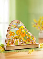 Lichterbogen Frühlingsgarten aus Holz 