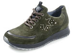Waldläufer Schnürschuh mit trendiger Nietenzier KHAKI